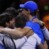 Jannik Sinner et l'Italie ont conservé leur sacre en Coupe Davis KEYSTONE/AP/Manu Fernandez